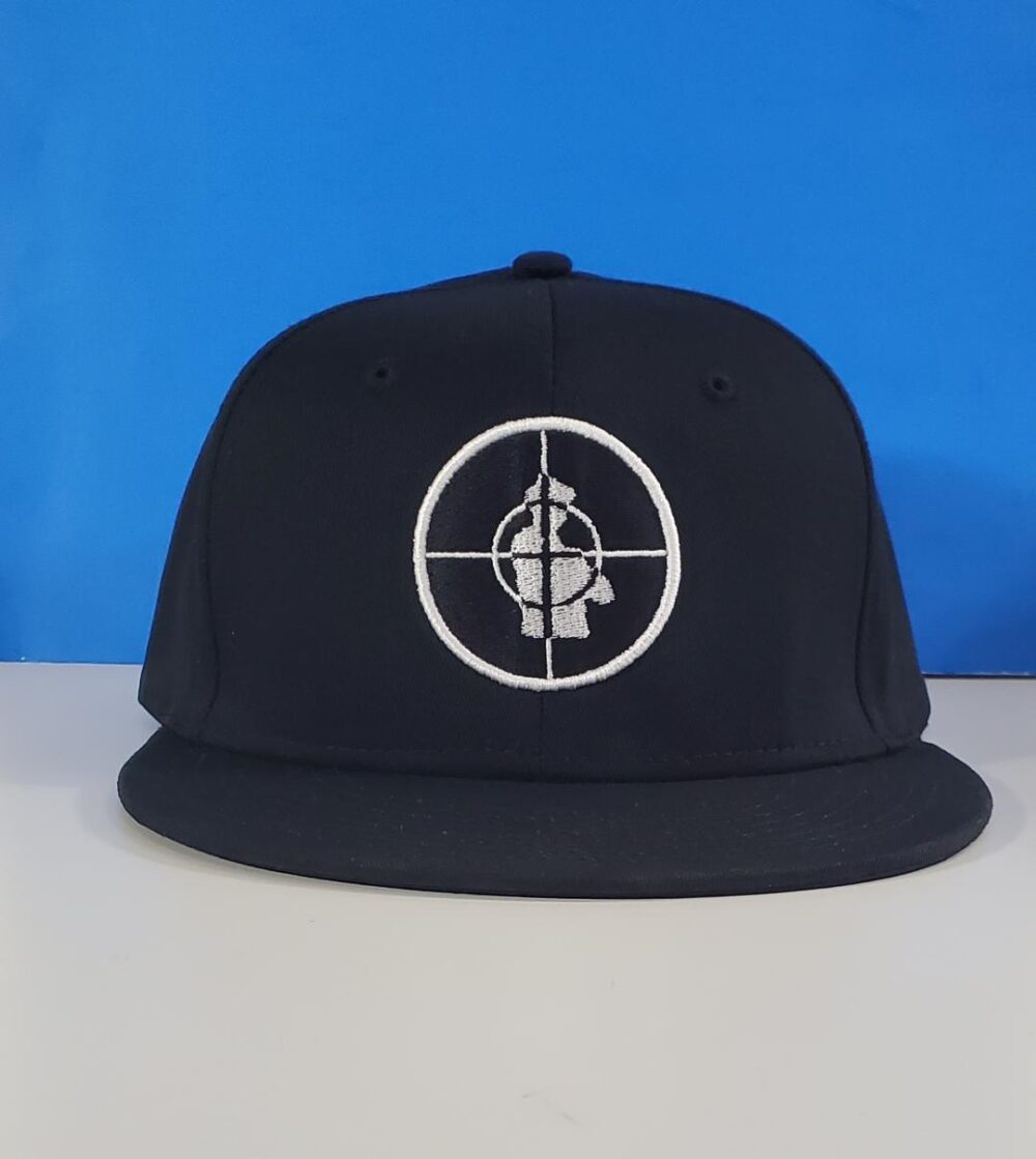 Public Enemy Old School Snapback 90s Logo Hat (Black)