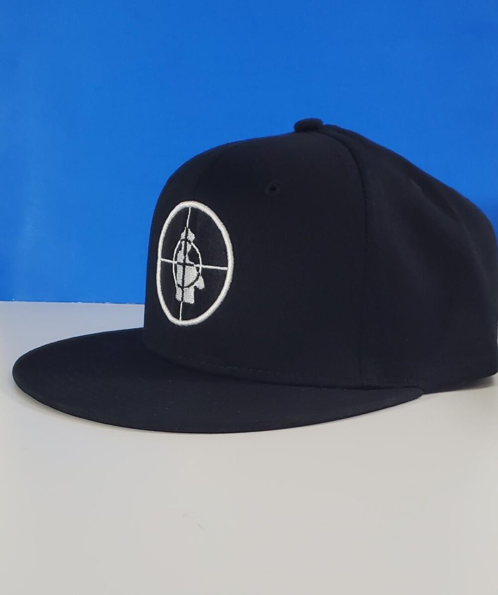 Public Enemy Old School Snapback 90s Logo Hat (Black) - Image 2