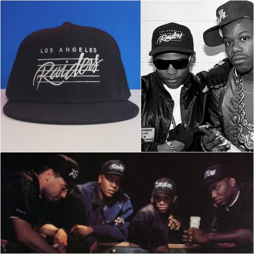 Raiders Los Angeles NWA Eazy E 90s RARE Hat (Black)